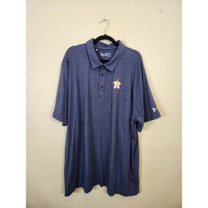 Under Armour Mens Houston Astros Polo Shirt HeatGear Loose‎ Fit 4XL